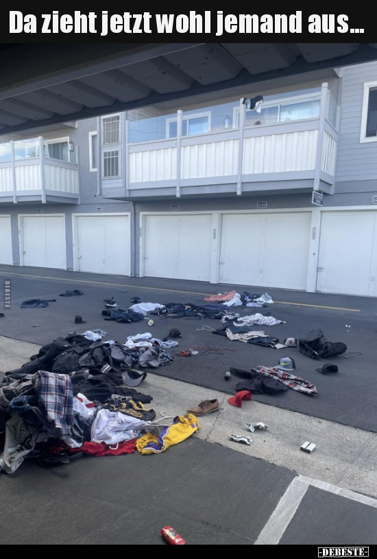 Da zieht jetzt wohl jemand aus...