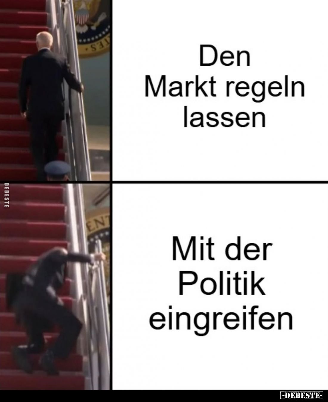 Den Markt regeln lassen
/
Mit der Politik eingreifen