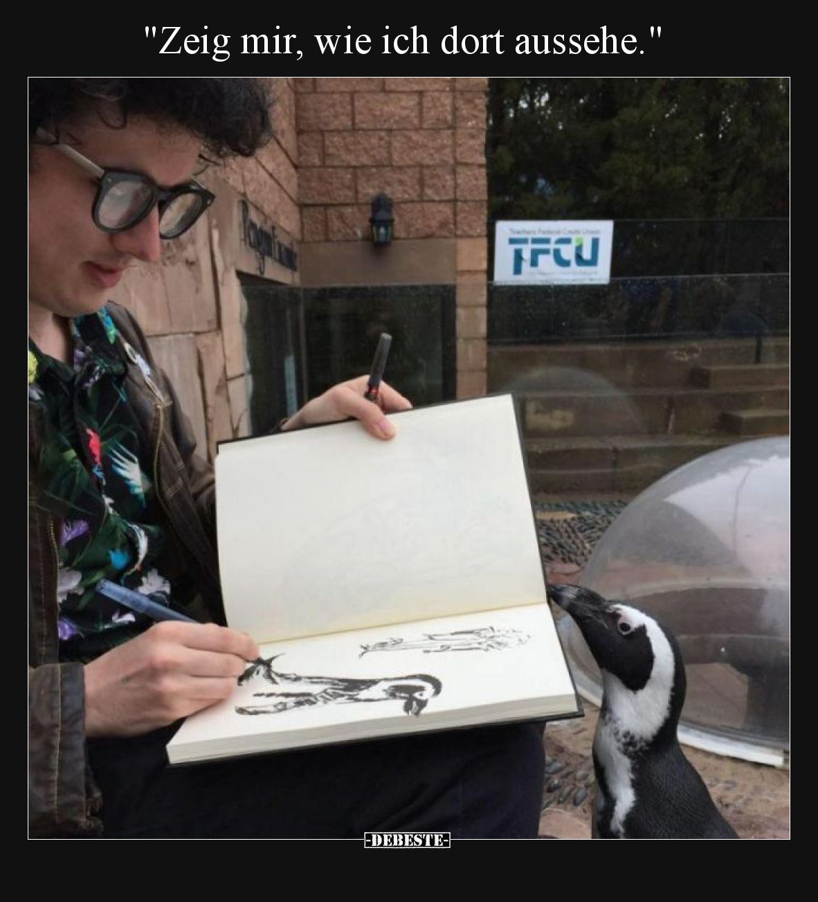 Zeig mir, wie ich dort aussehe.