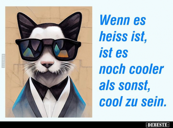 Wenn es heiss ist, ist es noch cooler als sonst.. - Lustige Bilder | DEBESTE.de