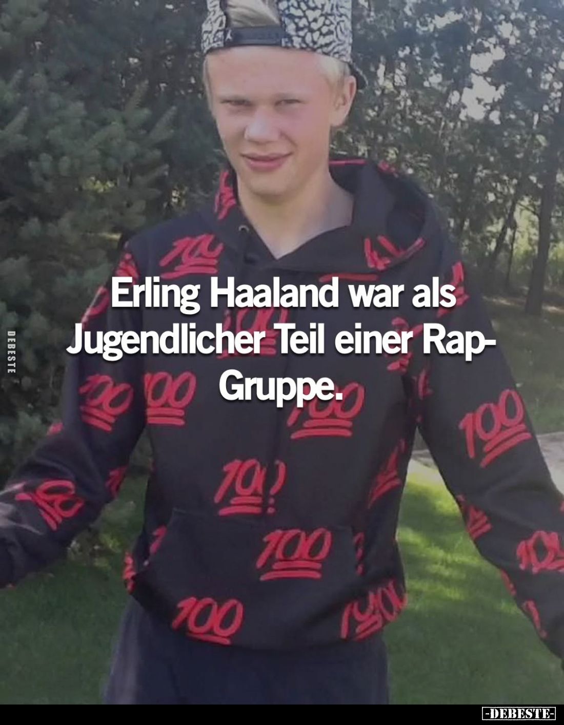 Erling Haaland war als Jugendlicher Teil einer Rap-Gruppe.