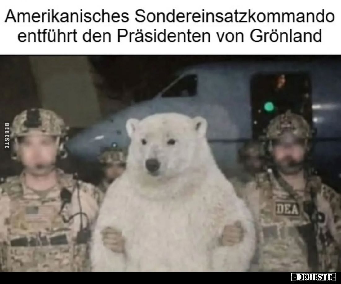 Amerikanisches Sondereinsatzkommando entführt den Präsidenten von Grönland.