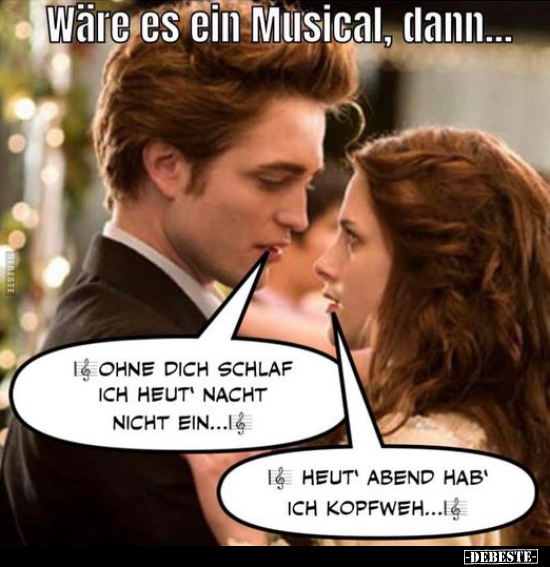 Wäre es ein Musical, dann... - Lustige Bilder | DEBESTE.de