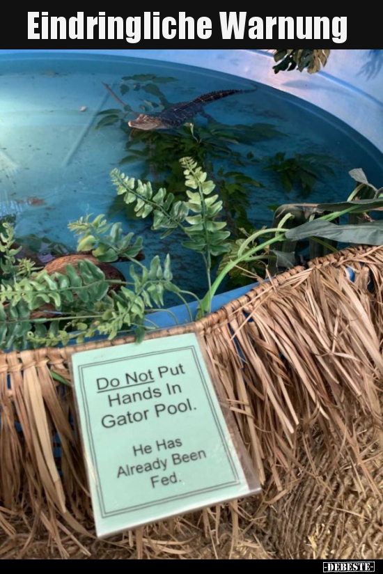 Eindringliche Warnung..