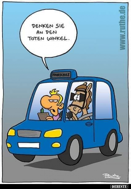 Denken Sie an den toten Winkel...