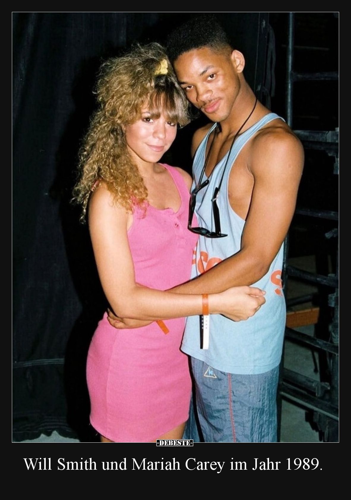 Will Smith und Mariah Carey im Jahr 1989.