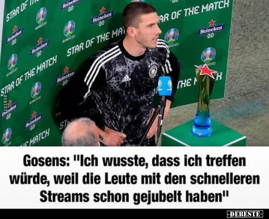 Gosens: "Ich wusste, dass ich treffen würde, weil die Leute.."