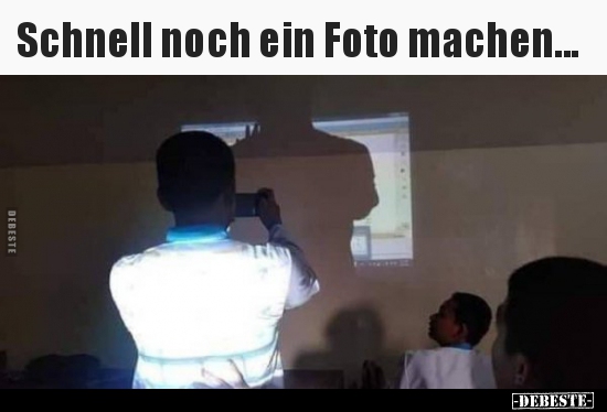 Schnell noch ein Foto machen...