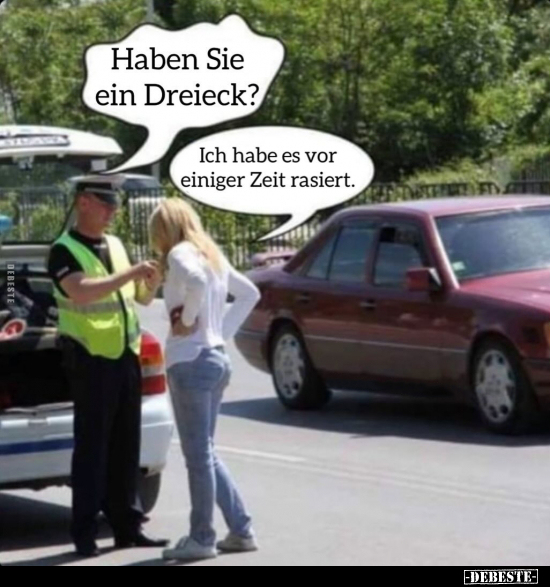 Haben Sie ein Dreieck?.. - Lustige Bilder | DEBESTE.de