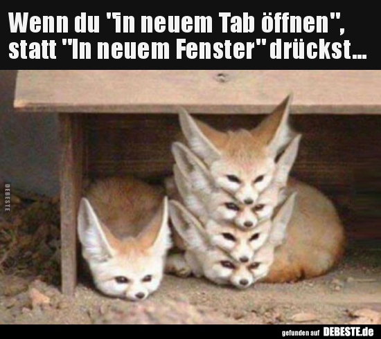 Wenn du "in neuem Tab öffnen", statt "In neuem Fenster"..