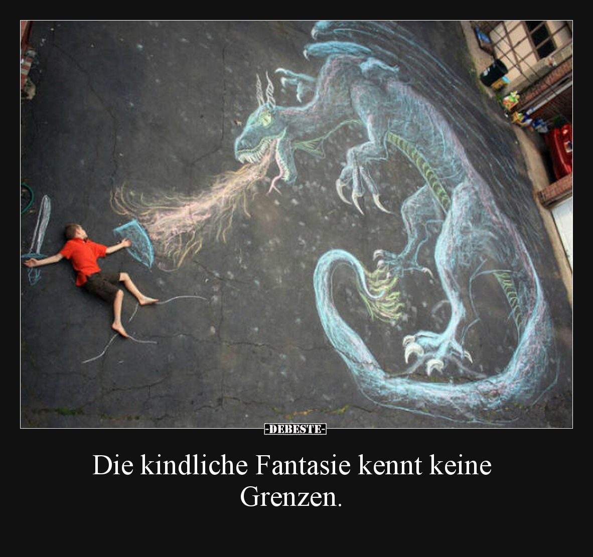 Die kindliche Fantasie kennt keine Grenzen.