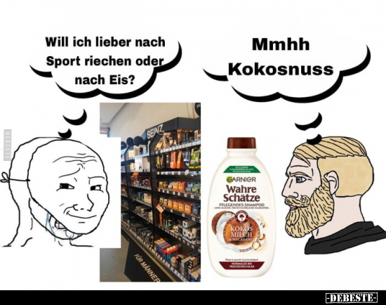 Will ich lieber nach Sport riechen oder nach Eis? .. - Lustige Bilder | DEBESTE.de