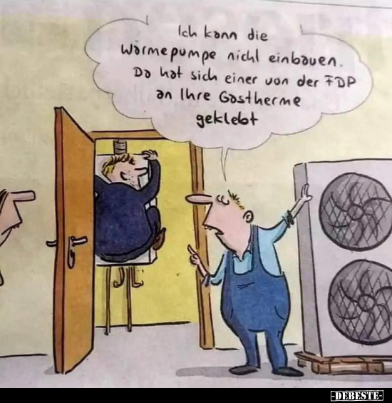 Ich kann die Wärmepumpe nicht einbauen.. - Lustige Bilder | DEBESTE.de