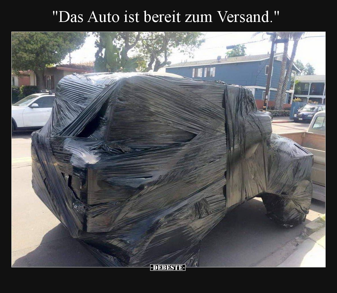 Das Auto ist bereit zum Versand.