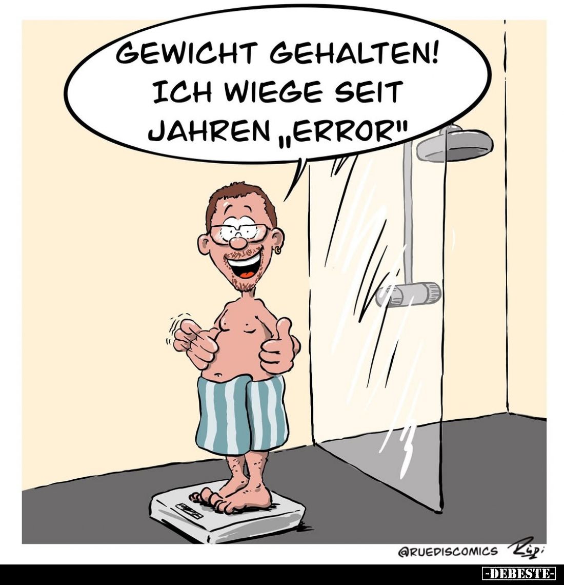 Gewicht gehalten! Ich wiege seit Jahren "Error"