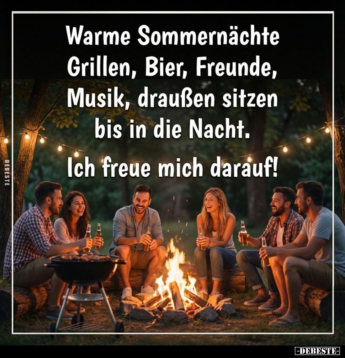 Warme Sommernächte Grillen, Bier, Freunde.... - Lustige Bilder | DEBESTE.de