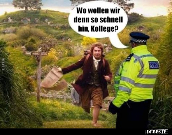 Wo wollen wir denn so schnell hin, Kollege? - Lustige Bilder | DEBESTE.de