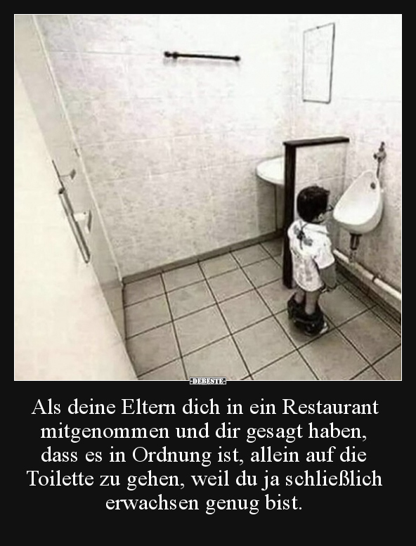 Als deine Eltern dich in ein Restaurant mitgenommen und.. - Lustige Bilder | DEBESTE.de