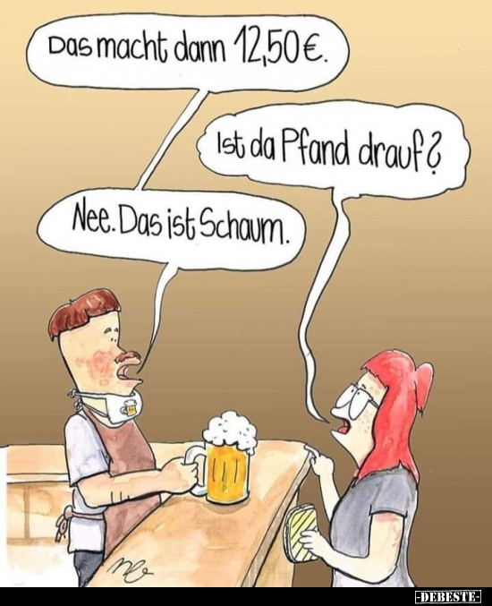 Das macht dann 12,50€..