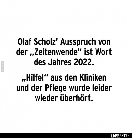 Olaf Scholz' Ausspruch von der "Zeitenwende" ist Wort des.. - Lustige Bilder | DEBESTE.de