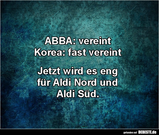 ABBA: vereint, Korea: fast vereint... - Lustige Bilder | DEBESTE.de