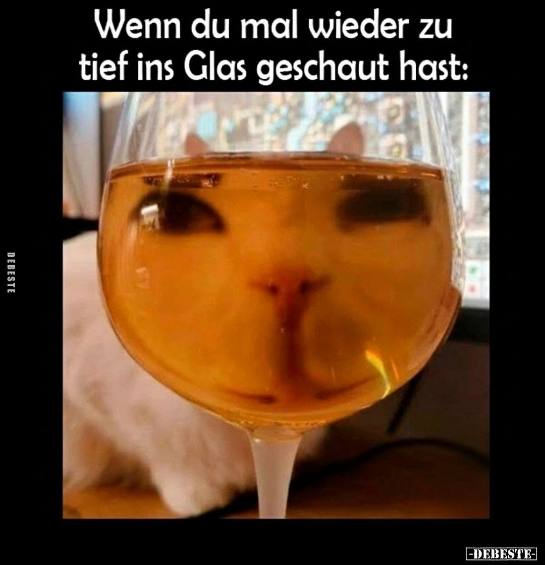 Wenn du mal wieder zu tief ins Glas geschaut hast: