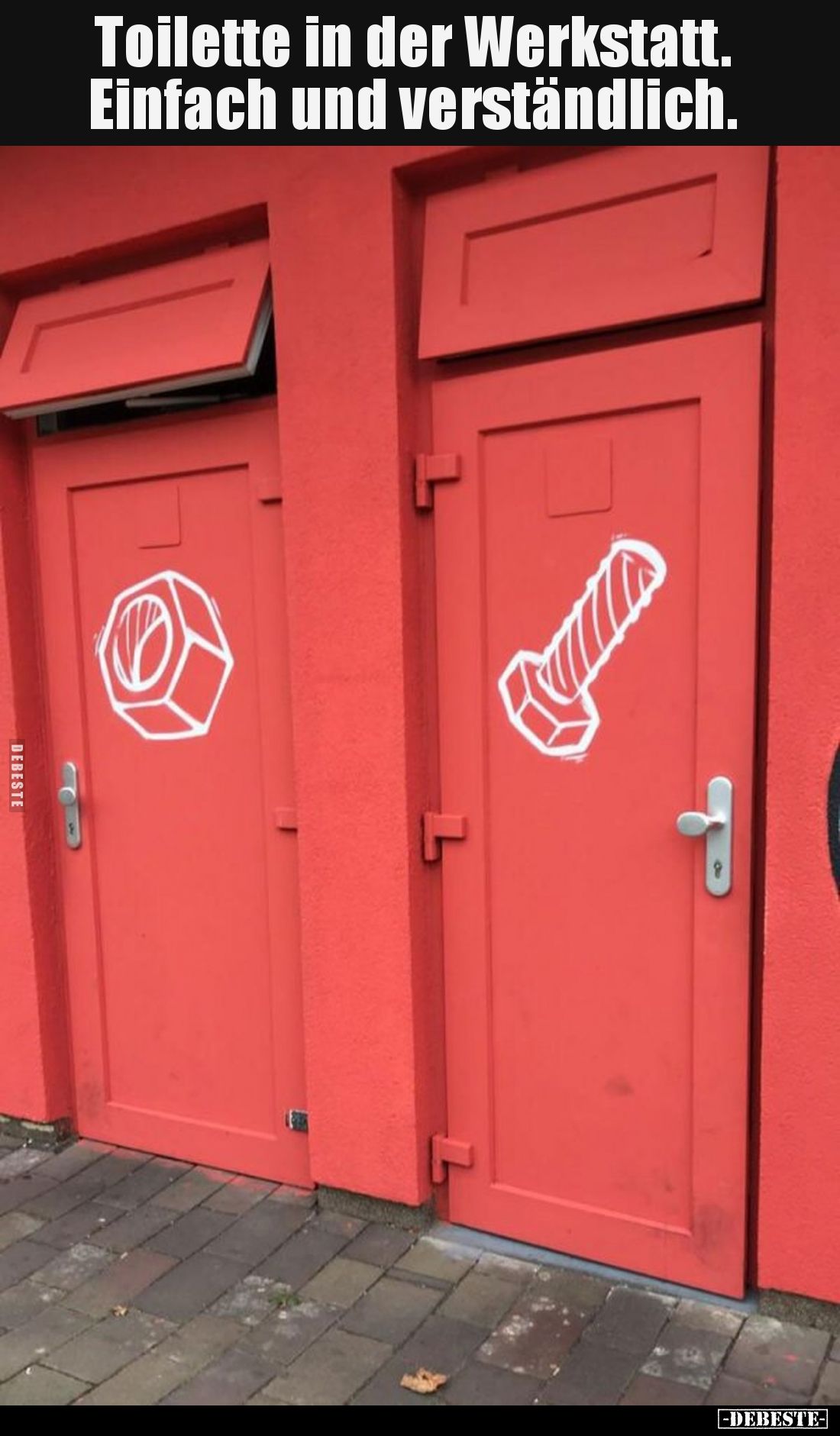 Toilette in der Werkstatt... - Lustige Bilder | DEBESTE.de