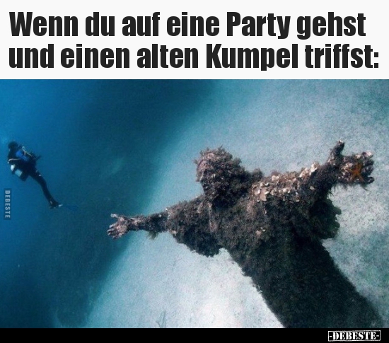 Wenn du auf eine Party gehst und einen alten Kumpel..