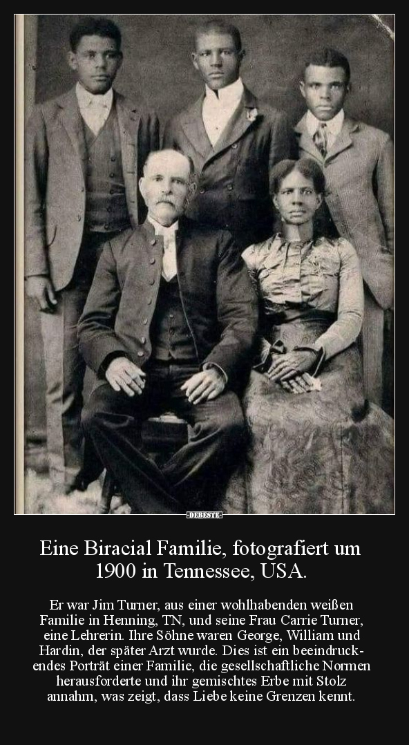 Eine Biracial Familie, fotografiert um 1900 in Tennessee.. - Lustige Bilder | DEBESTE.de