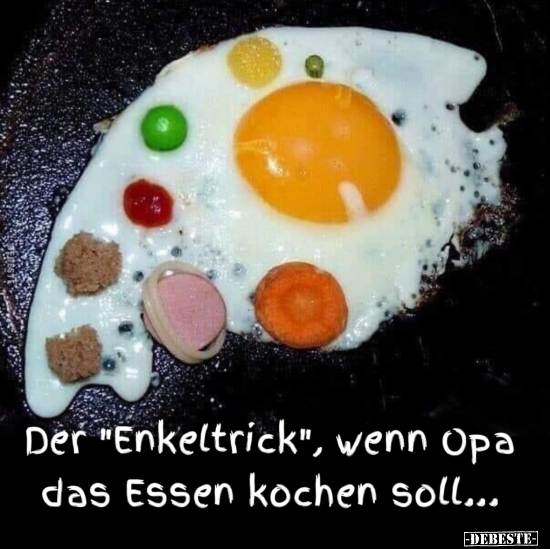 Der "Enkeltrick", wenn Opa das Essen kochen soll... - Lustige Bilder | DEBESTE.de