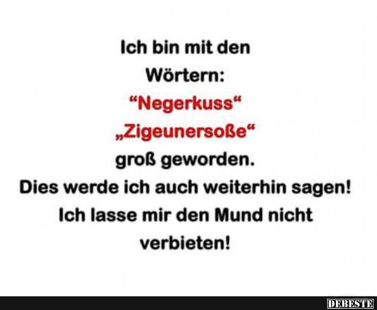 Ich bin mit den Wörtern..