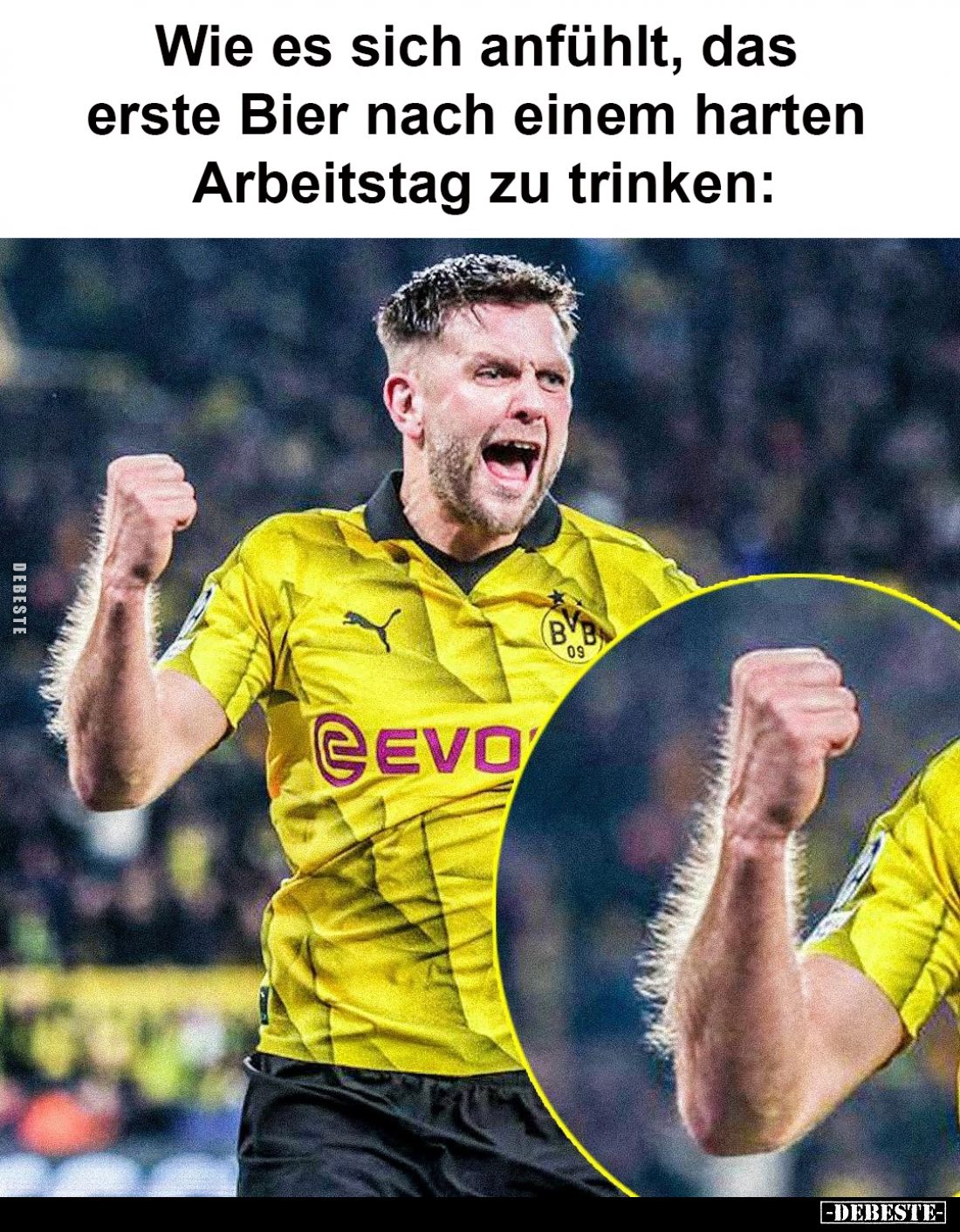 Wie es sich anfühlt, das erste Bier nach einem harten Arbeitstag zu trinken: