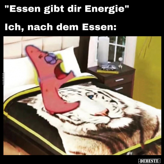 "Essen gibt dir Energie".. - Lustige Bilder | DEBESTE.de