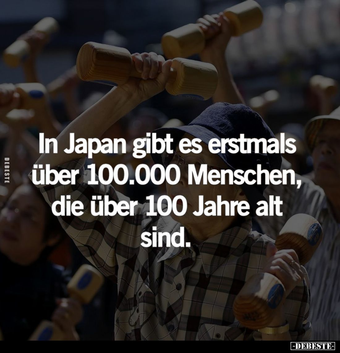 In Japan gibt es erstmals über 100.000 Menschen, die über 100 Jahre alt sind.