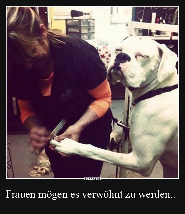 Frauen mögen es verwöhnt zu werden..