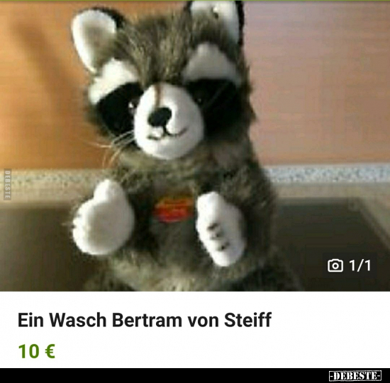 Ein Wasch Bertram von Steiff..