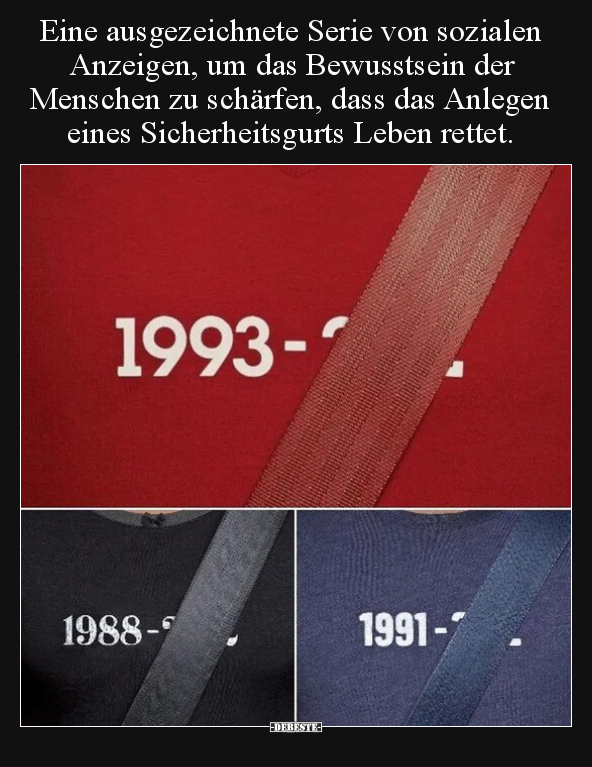 Eine ausgezeichnete Serie von sozialen Anzeigen, um das.. - Lustige Bilder | DEBESTE.de