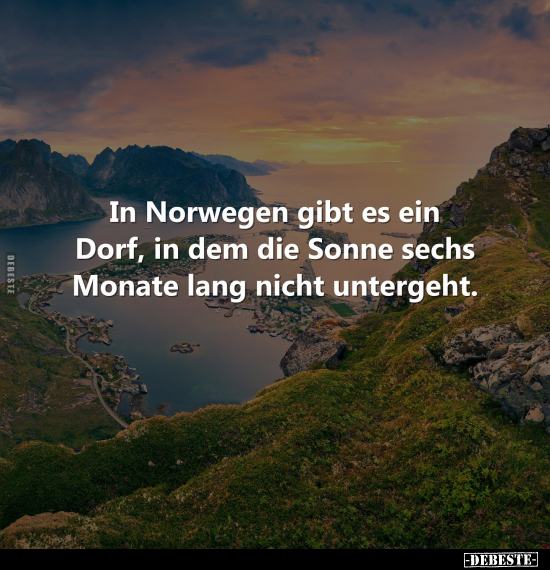 In Norwegen gibt es ein Dorf.. - Lustige Bilder | DEBESTE.de