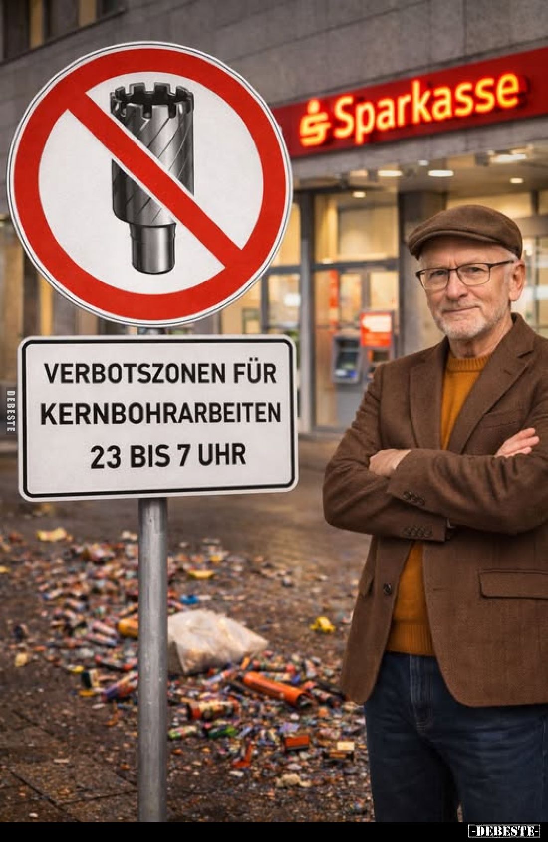 Verbotszonen für Kernbohrarbeiten 23 bis 7 Uhr