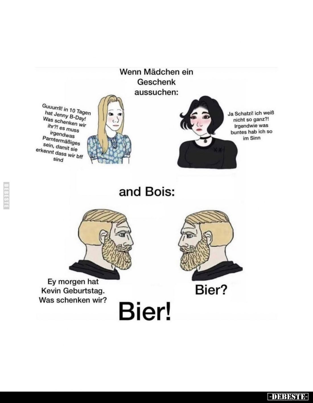Wenn Mädchen ein Geschenk aussuchen:
Guuurrll! in 10 Tagen hat Jenny B-Day! Was schenken wir ihr?! Es muss irgendwas Parnter...