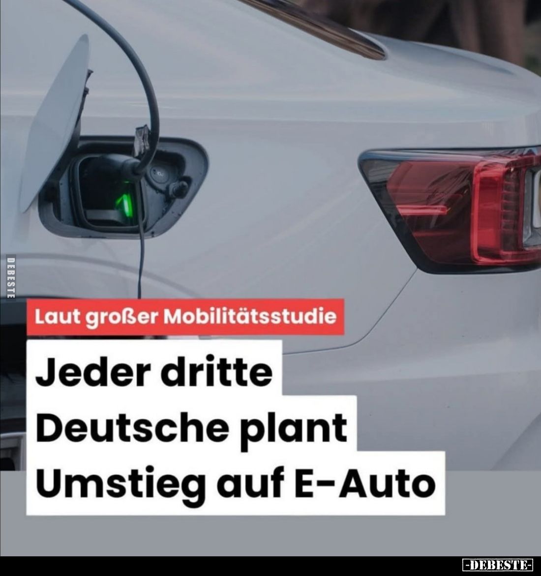 Laut großer Mobilitätsstudie:
Jeder dritte
Deutsche plant
Umstieg auf E-Auto.