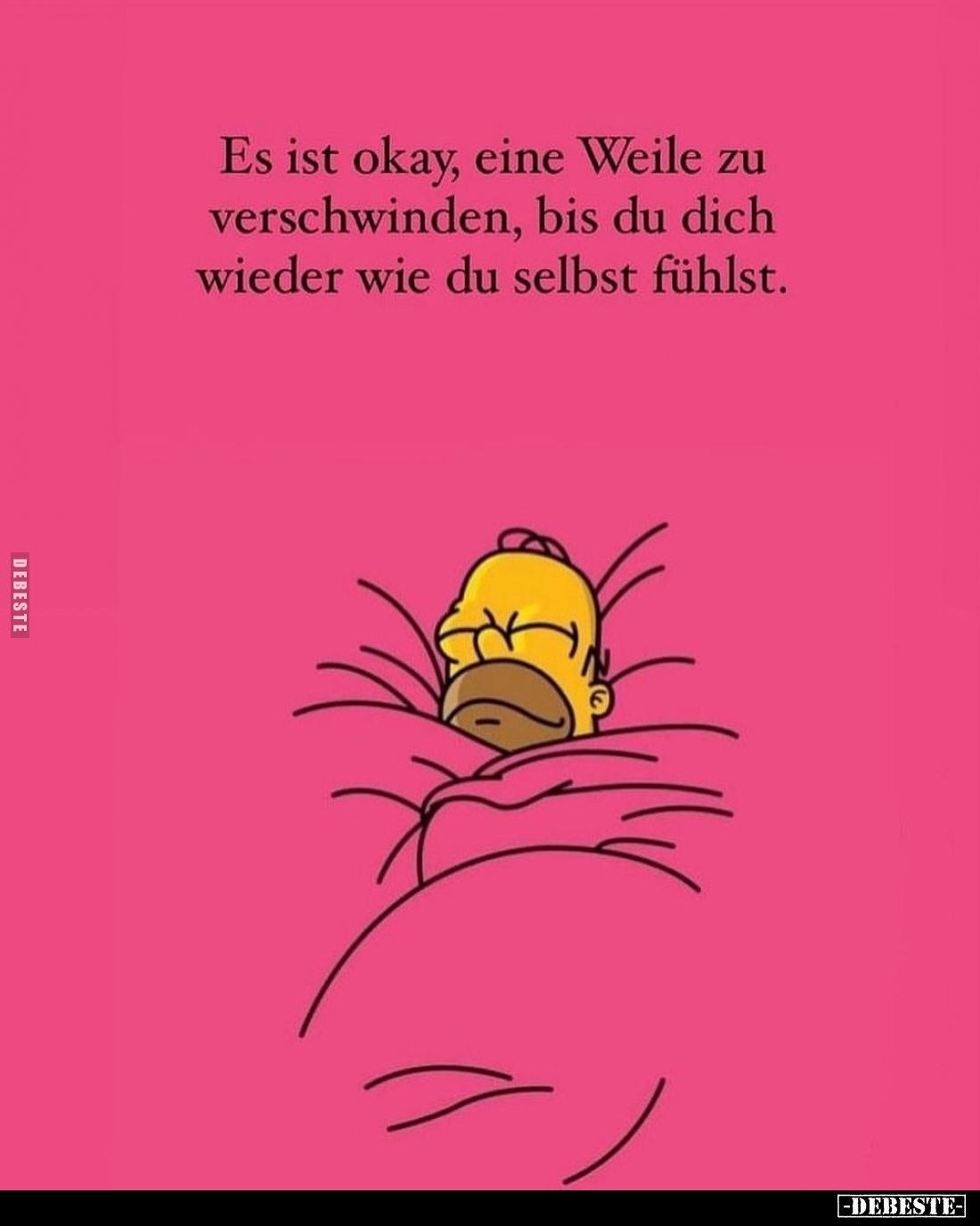 Es ist okay, eine Weile zu verschwinden, bis du dich wieder wie du selbst fühlst.