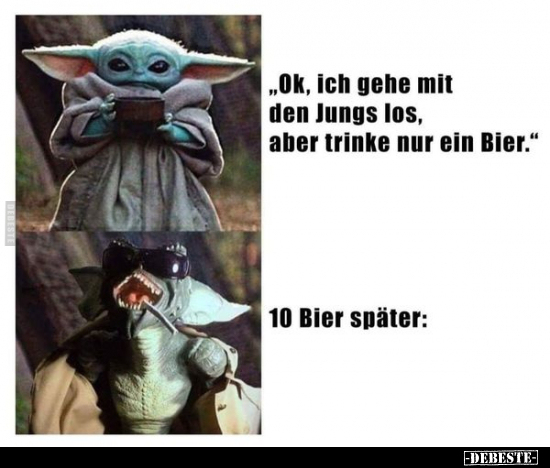 Ok, ich gehe mit den Jungs los, aber trinke nur ein..