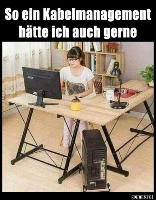 So ein Kabelmanagement hätte ich auch gerne..