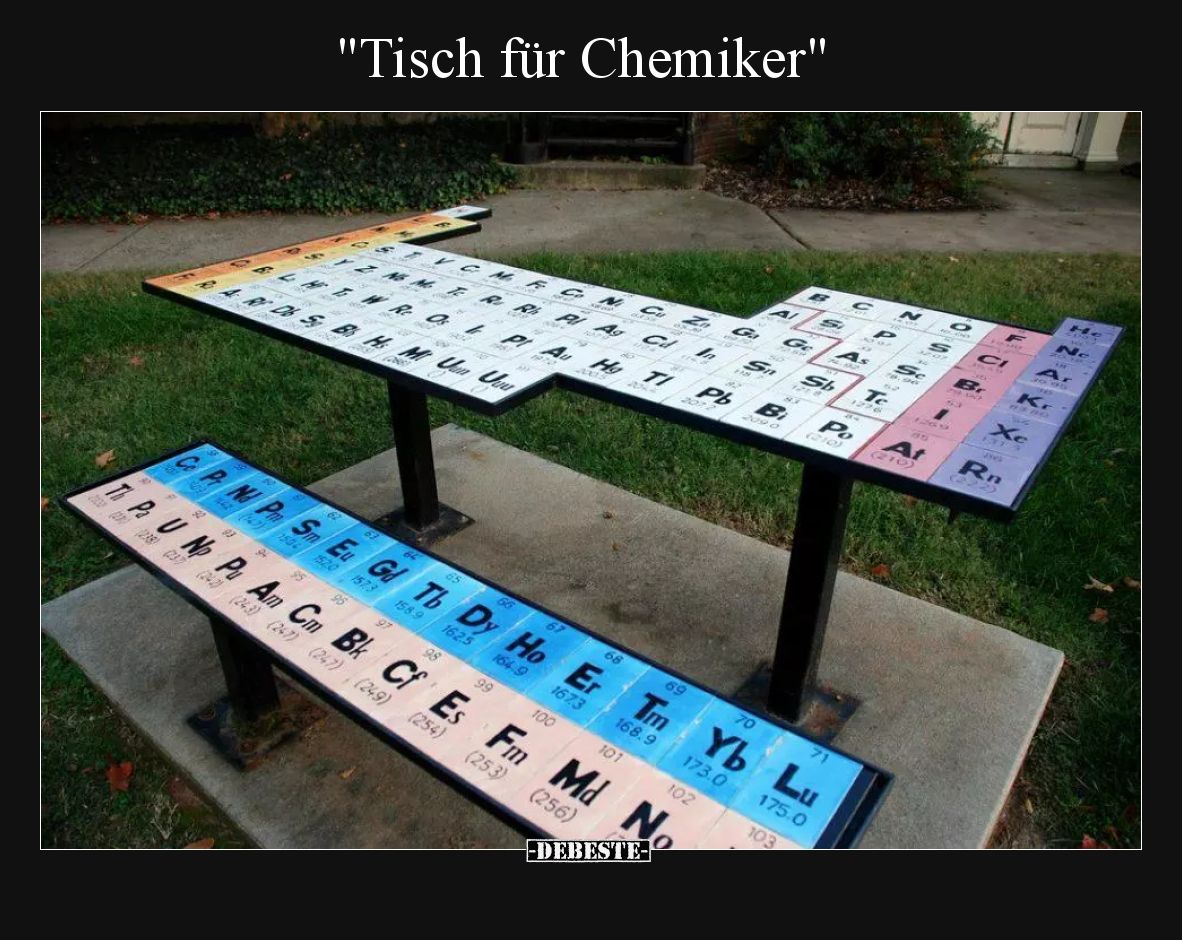Tisch für Chemiker
