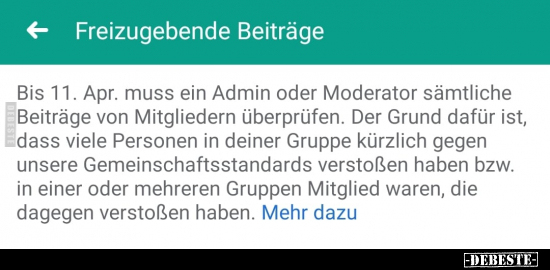 Freizugebende Beiträge..