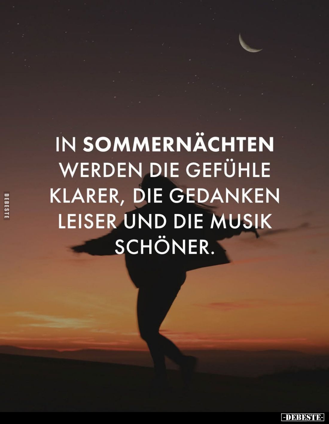 In Sommernächten werden die Gefühle klarer, die Gedanken leiser und die Musik schöner.