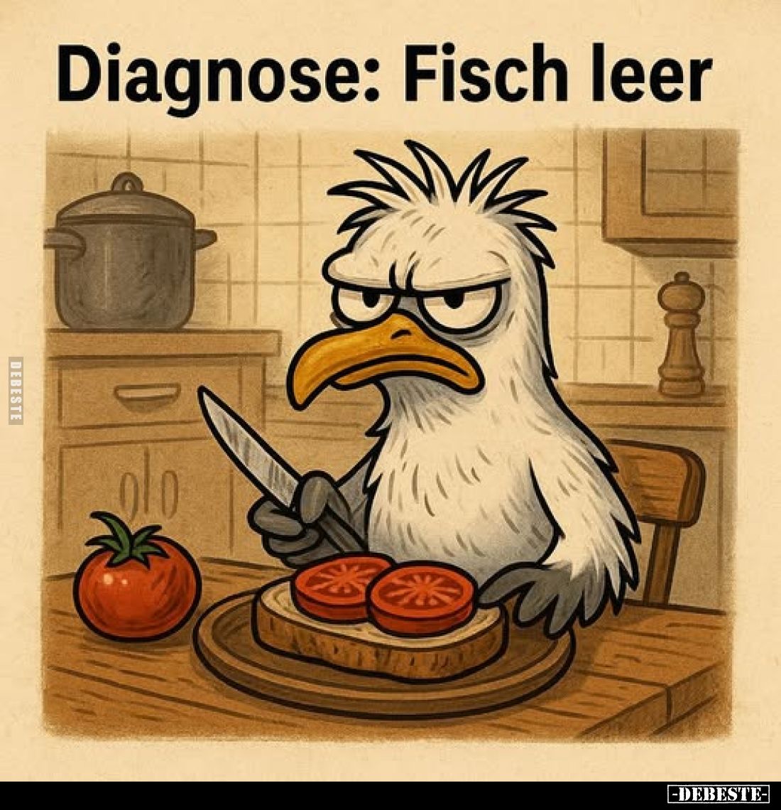 Diagnose: Fisch leer.