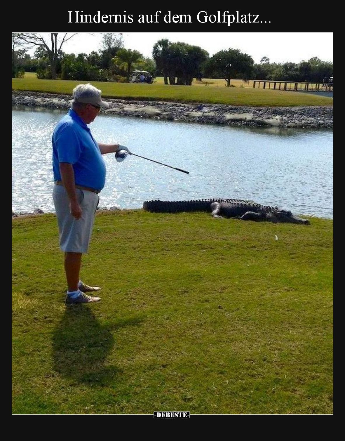 Hindernis auf dem Golfplatz