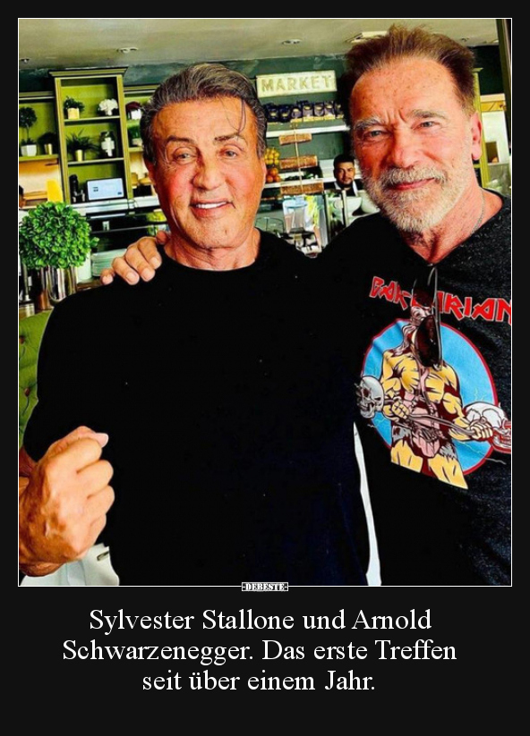 Sylvester Stallone und Arnold Schwarzenegger. Das erste.. - Lustige Bilder | DEBESTE.de